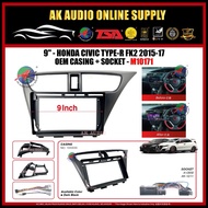 Honda Civic Type R FK2 2015-2017 Android 9'' Casing + Socket - M10171+A12858
