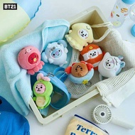 BT21 Popular Anime Kawaii Cooky Tata Rj Mini Keychain Ocean Friends Plush Doll Bag Pendant Ornament 