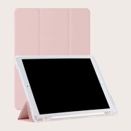 เคสป้องกันกระแทกสำหรับ iPad ช่องเสียบปากกา ที่ยึดปากกาในตัว เปลือกนุ่ม TPU สไตล์ขั้นสูง/เบาๆ/กระเป๋า