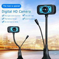 New HD Webcams Computer Video Webcam USB Camera Built-in Microphone Video Teaching Live With Microphone Computer Peripls