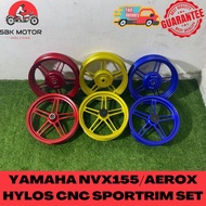 HYLOS YAMAHA NVX155 AEROX CNC SPROT RIM SET 250x14 350x14