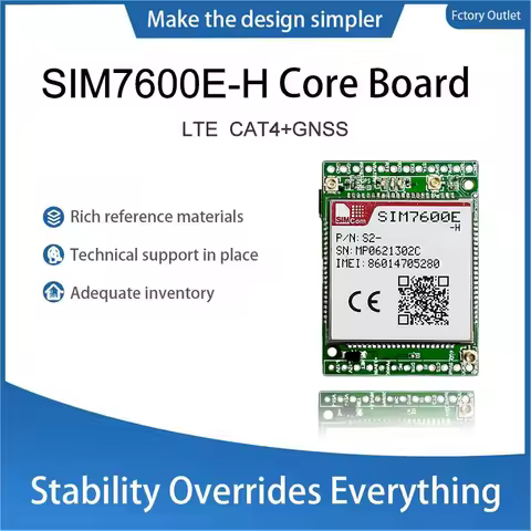 SIMCOM 4G CAT4 SIM7600E-H Core Board DD-MCore-SIM7600E-H SIM7600E-H Core Board LTE CAT4 Voice GNSS L