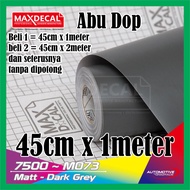 MAXDECAL 7500-M073 Matt Dark Grey - stiket polet abu dop max decal - stiker aquarium abu dop - skotl