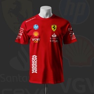 Lewis Hamilton New F1 Racing Team Edition Red T-shirt