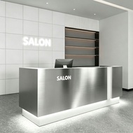 【High quality】 Cashier Stainless Steel Table for Beauty, Clothing & Dance Studio Modern Light Luxury