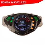 Honda Wave125X Ultimo W125X Revo lama Revo lawas Motorstar Zest X110 digital meter LED Speedometer odometer ASSY