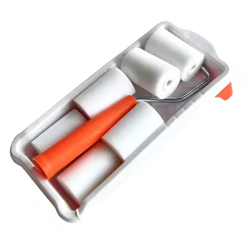 2 Inch Small Paint Roller Kit High-Density Foam Paint Roller Paint Tray Liner For Wall Painting Tool
