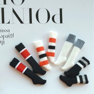 1/6 Doll Socks Striped Knitted Fabric Barbie Blythe azone obitsu