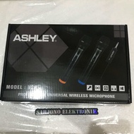 Mic Wireless ASHLEY V28 ORIGINAL tanpa kabel isi 2