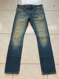 Diesel Thavar 8X2 W29L30 潑漆經典牛仔褲 DNA系列 接褲腳改短