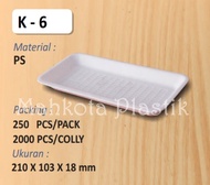 Styrofoam Tray Buah Piring Gabus isi 50pcs (Packing Kardus)