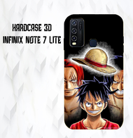 Case Hardcase 3D INFINIX NOTE 7 LITE Megacase Pelindung Kamera Hardcase 3D Casing Motif [ ONE PIECE 