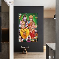 พระพุทธรูป Perilla-ฮินดู Shivaศาสนาอินเดียพุทธศาสนาศักดิ์สิทธิ์สรรพสัตว์อินเดียภาพฝาผนังฮินดูเซนของข