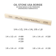 Oil Stone USA A0 EDM Mold 8 Die Finishing Engineered Abrationves 1/4x1/2, 1/4x1/4, 1/8x1/4 400 320 2