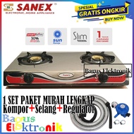 KOMPOR Sanex K-608S Kompor Gas 2 tungku Stainless - Kompor Gas 2 Tungku/Sanex K-608S Kompor Gas 2 tungku Stainles