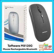 Taffware M8120G Mouse Bluetooth ! Wireless Mouse Rechargeable/Mouse Wireless Rechargeable/Mouse Blue