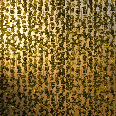 2M Artificial Fake Vine Ivy Plant Green Leaf Artificial Leaves For Festival Wedding Party Home Decor