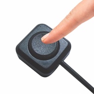 QXNY Momentary Push Button On Off Switch Black Plastic 12V 24V Surface Mount Mini Button Switch