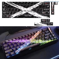 wonderpakea1 Original Profile Keycaps 74Key Backlit Keycaps Objection Sustained Theme for 60 61 65 6