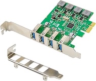 X-MEDIA XM-PEX-U304S 4-Port USB 3.0 PCI Express (PCIe x1) Card - PCI-E to USB 3.0 Expansion Adapter 