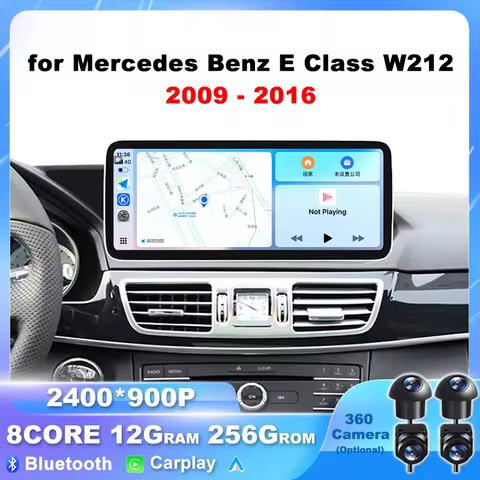 Carplay Car Radio Multimedia Player Screen BT Android 16 Auto Accessories Stereo for Mercedes Benz E
