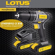 LOTUS LTHD18VLi-2 X18 Cordless Impact Drill 18V (with two batteries and a charger) [POWERMARK | LCT]