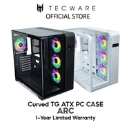 TECWARE ARC ARGB CURVED TG ATX PC CASE - ( BLACK / WHITE )