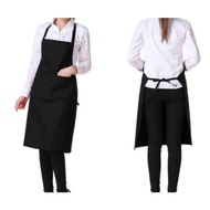KATUN Black cooking apron / drill cotton apron