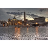 Sunset In St Peters Square Vatican City Rome Photo Photograph Cool Wall Decor Art Print Poster