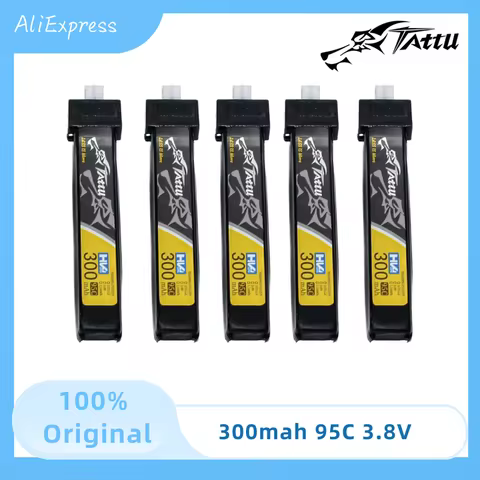 Upgrade TATTU 300mAh 95C 3.8V Lipo Battery For RC Helicopter Quadcopter FPV Racing Drone Parts 1S Dr