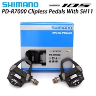 SHIMANO 105 PD R7000 for Road Bike bicycle SPD SL Carbon Pedals With SM-SH11 Cleats pedal