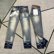 Purple Tang Silk Jeans QJ011-QJ06 4 Copper Buttons Silver String No Tear, dynamic and youthful.