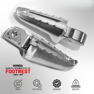 【24H】1 Pair HONDA CLICK V2 V3 / BEAT FI V2 V3 FOOTREST ALLOY L8604 - WHT / REAR FOOTPEG