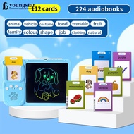 YOUNGSTAR 2 in 1 Talking Flash Cards & LCD Writing Tablet Educational Montessori-style Writing Drawi