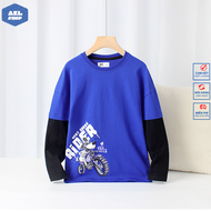 Áo thun dài tay bé trai size đại AKL 25kg đến 45kg áo thu đông cho bé hàng Quảng Châu cao cấp