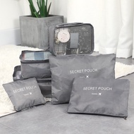 B2U 6in1 Set Travel Storage Bag Clothes Organizer Portable Compact Toiletries Pouch Carrier Beg Peny