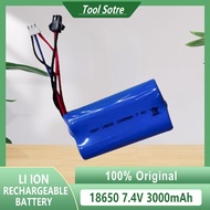 18650 7.4V 3000mah Charging Lithium Battery Pack Electric Toy Remote-controlled unmanned vehicle