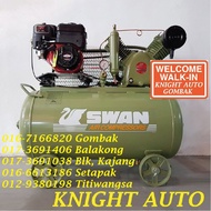 READY STOCK Swan HVU-203E Air Compressor with B&S Petrol Engine 12Bar 6.5HP 900rpm 406L/min ID31162