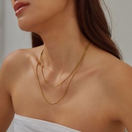 Valichain - Voncile Round Snake Necklace 1.5 MM