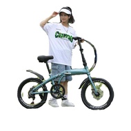 Jie'an Aluminum Alloy 20-Inch Variable Speed Foldable Bicycle Adult Ultra-Light Portable Boys and Girls Scooter Disc Brake Bicycle
