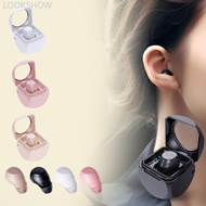 LOOKSHOW 1PC Mini Sleep Bluetooth Headset In-Ear With Charging Case Invisible Sports Business Headph