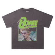 VINTAGE OVERSIZE DAVID BOWIE TOUR T-SHIRT UNISEX/ MEN'S & Wanita'S/ DAVID BOWIE OVERSIZE TEE/ baju t