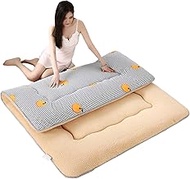 Memory Foam Mattress Japanese Floor Mattress 3 Inches Futon Mattress, Ultra Soft Fluffy Foldable Bed Mattress, Thick Folding Sleeping Pad Floor Bed Guest Mattress (Color : Small Square, Size : Twin