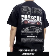 Super Car Jersey Porsche Short-sleeved 993 GT3 RS Racing Pattern 100% Premium Cotton T-Shirt 417