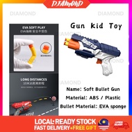 Diamond Soft Bullet Gun Kid Toy Manually Reload Rapid Fire Gun Mini Pistol Toys Pistol Peluru Lembut