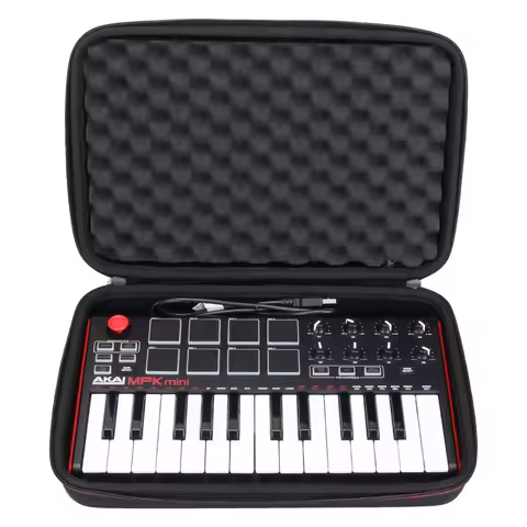 LTGEM Hard Carrying Case for Akai MPK Mini MK2/3 and MPK Mini Play/m vave smk 25 MIDI Keyboard Contr