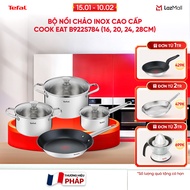 [SIÊU SALE TẾT 15.1 - 10.2] Bộ nồi chảo Inox 18/10  chống dính cao cấp Cook Eat B922S784 