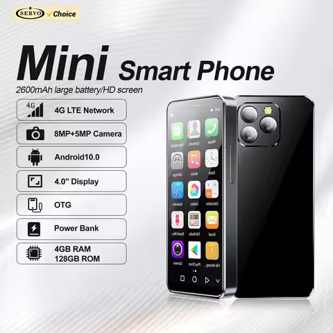 SERVO 16MAX 4G LTE Mini Smartphone Android OS 4GB+128GB Play Store Power Bank Face Unlock OTG 2SIM S