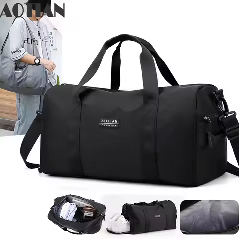 AOTIAN brand Men's Shoulder Bag Large Man Crossbody Bag Outdoor Tote Sports Gym Bag Nylon Male Hand 