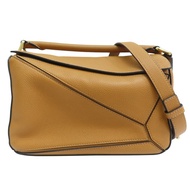 棕色 牛皮 Small Puzzle 肩背包【LOEWE 羅威】
